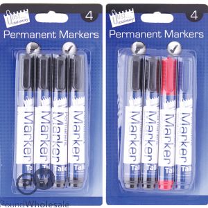 4 permanent Markers Bullet Tip