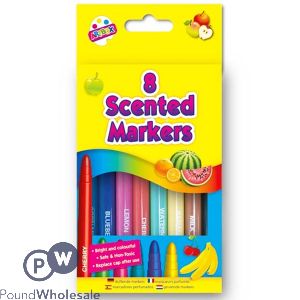 ARTBOX ASSORTED COLOUR SCENTED MARKERS 8 PACK