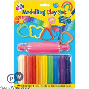 Artbox Assorted Colour Modelling Clay & Tool Set 15pc