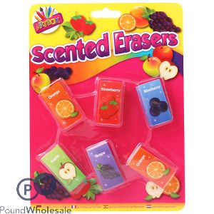 ARTBOX SCENTED ERASERS ASSORTED 6 PACK