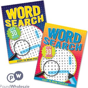 30 Puzzle Word Search Activity Book Assorted