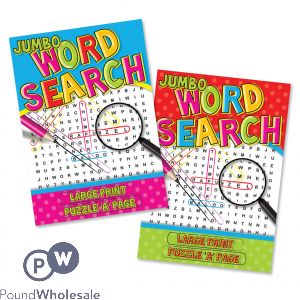 Super Jumbo Word Search Book