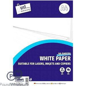 Just Stationery A4 White Copy Paper 50 Sheets 80Gsm