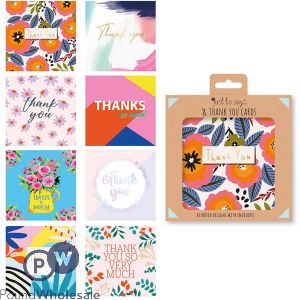 Just To Say Mixed Thank You Cards 8 Pack