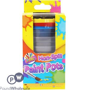 Artbox Non-Spill Tall Paint Pots 7.5mm 3 Pack