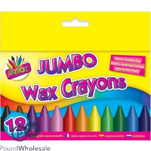 Artbox Jumbo Wax Crayons Assorted 12 Pack