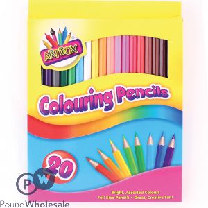 20 Full Sized Coloured Pencils