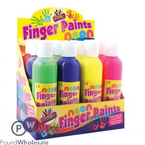 Neon Finger Paints