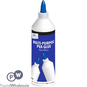 JUST STATIONERY MULTI-PURPOSE WHITE PVA GLUE 500ML