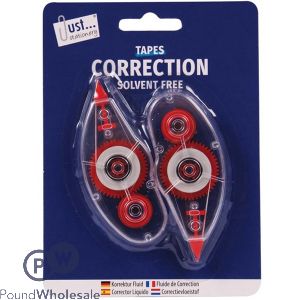 Just Stationery Correction Tapes 2 Pack