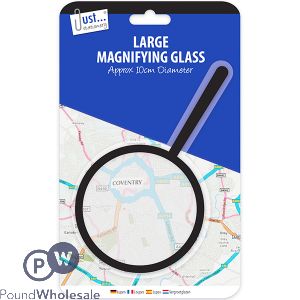 JUST STATIONERY LARGE MAGNIFYING GLASS 10CM