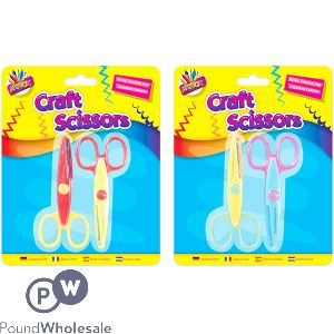 Artbox Wavy Craft Scissors 2 Pack Assorted