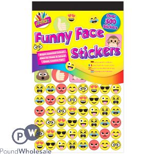 Artbox Emoji Face Stickers 500 Pack