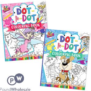 Artbox 80gsm Dot-to-dot Colouring Book Assorted