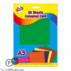 Artbox A5 Assorted Colour Craft Card 30 Sheets