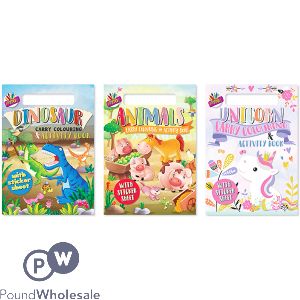 ARTBOX A4 CARRY COLOURING &amp; ACTIVITY PAD ASSORTED