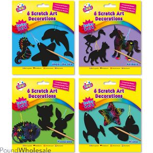 Artbox Scratch Art Decorations 6 Pack Assorted