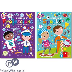 Artbox Dress Me Up Sticker Books Assorted