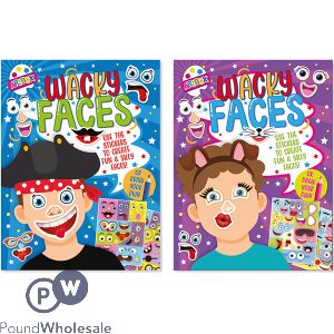 Artbox Wacky Faces Sticker Book Assorted