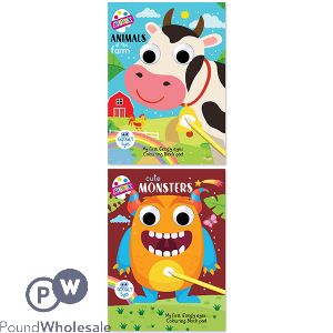 Artbox Wobbly Eyes Colouring Books Assorted