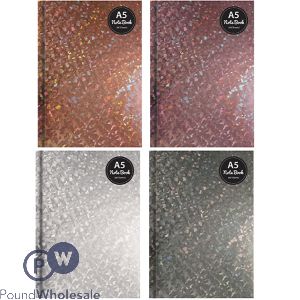Just Stationery A5 Holographic Hardback Notebook Assorted Colours