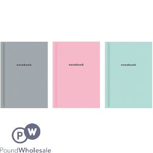 Just Stationery A6 Pastel Hardback Ruled Notebook Assorted Colours