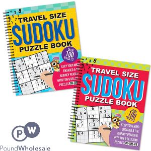 100 Travel Size Sudoku Puzzle Book Assorted