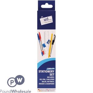 Just Stationery 13 Inch Clear Exam Pencil Case - Assorted Colors, Random Zip