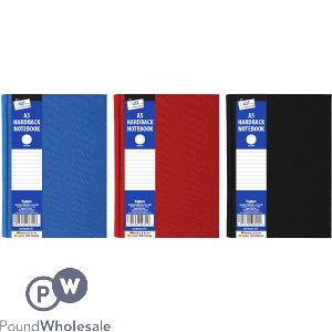 Just Stationery A5 Ruled Hardback Notebook Assorted Colours