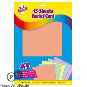 Artbox Assorted Colour Pastel Card 15 Sheets