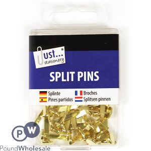 JUST STATIONERY BRASS SPLIT PINS