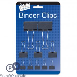 10 Pk Assorted Bulldog Clips