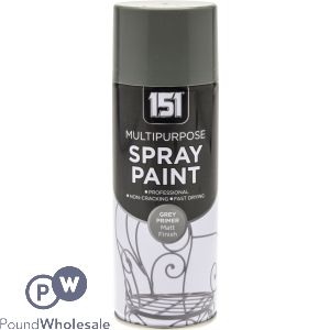 151 MULTIPURPOSE SPRAY PAINT GREY PRIMER 400ML