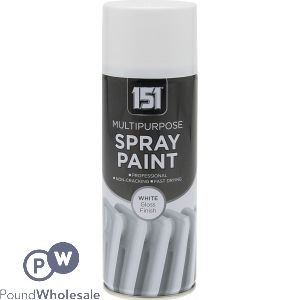 151 Multipurpose Spray Paint White Gloss 400ml