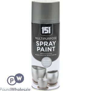 151 MULTIPURPOSE SPRAY PAINT METALLIC SILVER 400ML