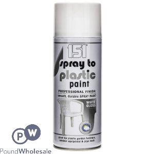 151 SPRAY TO PLASTIC PAINT WHITE GLOSS