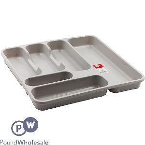 Deluxe Large Cutlery Tray Taupe