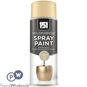 151 MULTIPURPOSE CHAMPAGNE GOLD METALLIC GLOSS SPRAY PAINT 400ML