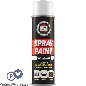 151 WHITE GLOSS SPRAY PAINT 250ML