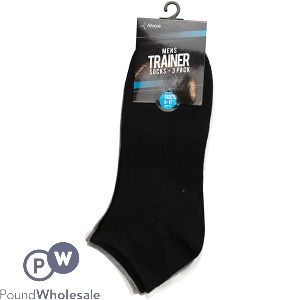 Fitstyle Men&#039;s Assorted Colour Size 6-11 Trainer Socks 3 Pack