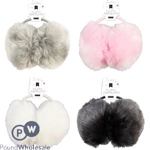 FARLEY MILL FLUFFY EAR MUFFS ASSORTED COLOURS