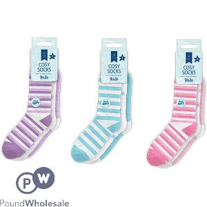 Farley Mill Girl's Size 9-12 Cosy Socks Assorted