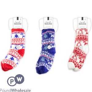 Farley Mill Uk 3-7 Super Soft Printed Lounge Socks Assorted