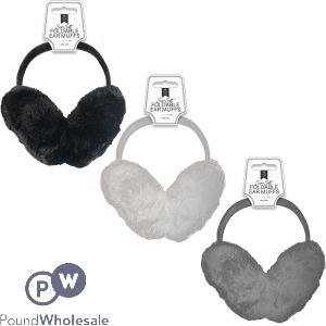 Farley Mill Foldable Winter Ear Muffs Assorted Colours