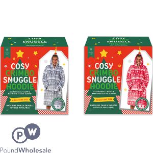 Farley Mill Adults Cosy Christmas Snuggle Hoodie Assorted
