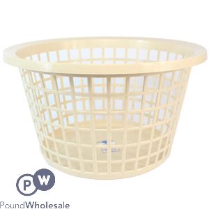 Round Laundry Basket Taupe