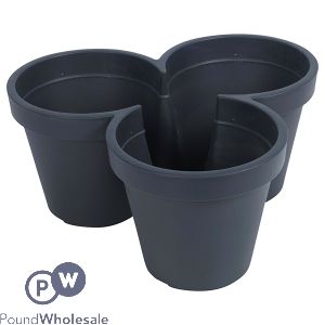 Strawberry Planter Black Stackable Plant Pot