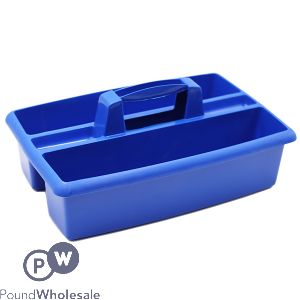 Carry All Rectangular Cleaning Caddy Blue 40cm