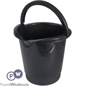 Eco Round Bucket Graphite 10l