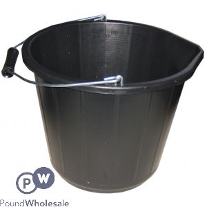 BUILDERS BUCKET BLACK 14L